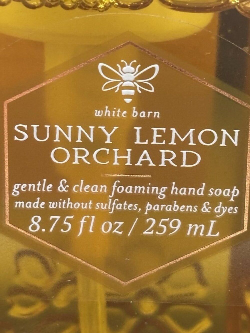 Bath & Body Works Sunny Lemon Orchard Gentle Foaming Hand Soap 8.75 oz Yellow - Picture 6 of 16
